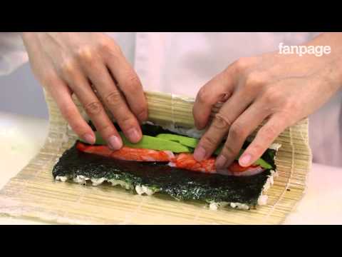 Alga per sushi preparazione