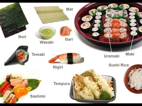 How many kinds of sushi are there
